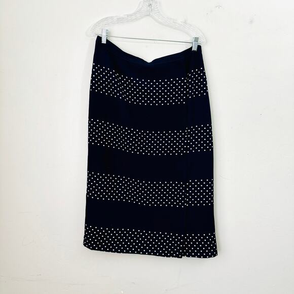 DE Collection Women's Midi Skirts Bundle of 2 Polka Dot & Floral Print L - Picture 2 of 14